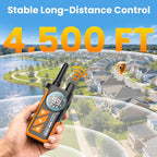 2 in 1 Dog Bark and Shock Collar - 4500FT Anti Bark Dog Training Collar with Remote, 3 Training Modes (Tone, Vibration, Safe Shock), IP67 Waterproof, Portable Training Collar for 5-120lbs Dogs