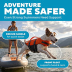 Outward Hound Granby Splash Orange Dog Life Jacket, Small