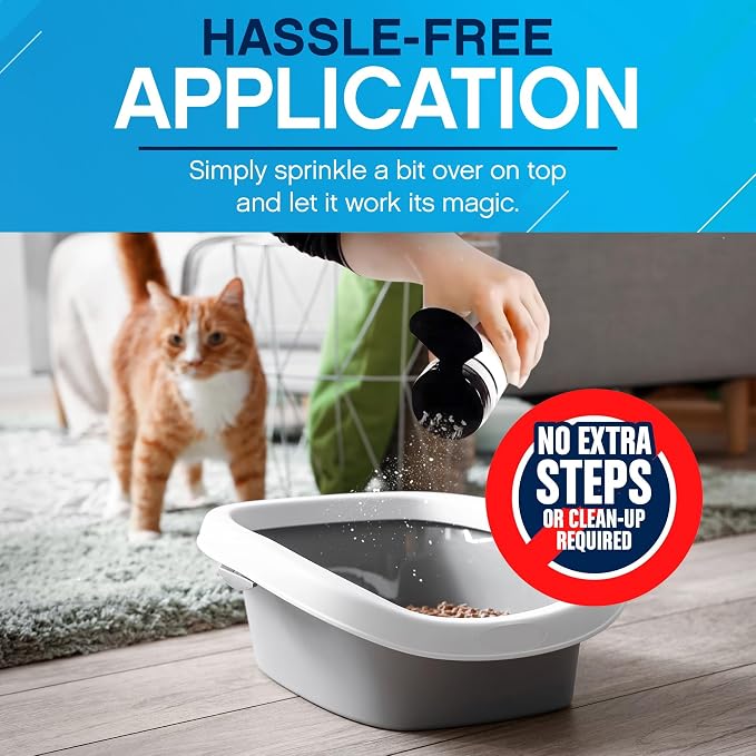 Nonscents Cat litter Deodorizer - Odor Eliminator - 16 ounce | Extends Litter Lifespan, Reduces scooping, Fragrance-free, Unscented, Odor Neutralization, Long-lasting, Non-toxic