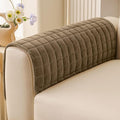 Smiry Velvet Couch Cover for Dogs, Non Slip Soft Sofa Protector for Pets | Washable Sofa Cover for Cats, Furniture Protector Against Pet Hair, Scratches, Fits Sectional Sofa(Mocha Brown, 27.6"x27.6")