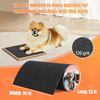 120 Grit Pet Nail Self Adhesive Replacement Emery Paper, 10in*13ft, Black | Fits Most Dog Scratch Pad DIY on the Places Where Pets Like to Scratch Alternatives to Cat and Dog Nail Clippers