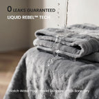 gogobunny Waterproof Blanket for Bed Couch, Sherpa Fleece Throw, 50x60 | Liquid Pee and Fur Proof Pet Blanket for Dog, Reversible Soft Warm Throw for Couch Cover, Furniture Cover Protector, Grey