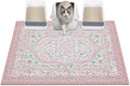 Glittme Cat Litter Mat, 40"x30" Non-Slip Washable Trapping Mat for Cats | Litter Trapping Mat With Thick PVC Coil To Catch Scatter, Soft On Paws And Waterproof Bottom To Protect Floors