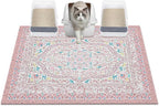 Glittme Cat Litter Mat, 40"x30" Non-Slip Washable Trapping Mat for Cats | Litter Trapping Mat With Thick PVC Coil To Catch Scatter, Soft On Paws And Waterproof Bottom To Protect Floors