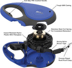 TUG 360° Tangle-Free Retractable Dog Leash with Anti-Slip Handle | 16 ft Strong Nylon Tape | One-Handed Brake, Pause, Lock (Small, Blue)