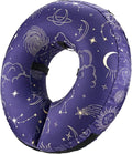 BENCMATE Inflatable Dog Cone Collar Alternative, Soft Dog Cone for Small Medium Large Dogs and Cats, Neck Recovery ECollar Donut Collar After Surgery (Small, Constellation)