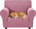 XINEAGE Stretch Armchair Slipcover, Non-Slip Pet Couch Cover,Pink | Washable Furniture Protector, Elastic Bottom, Dogs & Cats Friendly, Scratch-resistant, Fast Setup, High Elasticity