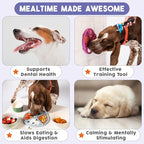Paradise - Dog Lick Mat for Slow Feeding & Anxiety - Non-Slip Silicone Slow Feeder with Suction Cups - Dishwasher Safe Pet Dish for Grooming, Training, and Boredom Relief (Almond)