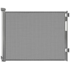 Retractable Baby Gate for Stairs and Doorways, 55" Wide x 33" Tall Mesh Dog Gate for Indoor & Outdoor Use, Safety Gate for Babies and Pets, Child Gates for Hallways, Hardware Mounted, Gray