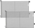 60" Wide Reinforced Retractable Baby Gates 2 Pack, Prevent Crawling Under | Indoor/Outdoor Retractable Pet Gate, Space-Saving, One-Hand Use, Safety Lock, Scratch-Resistant Mesh Gate, Easy Install, Gray