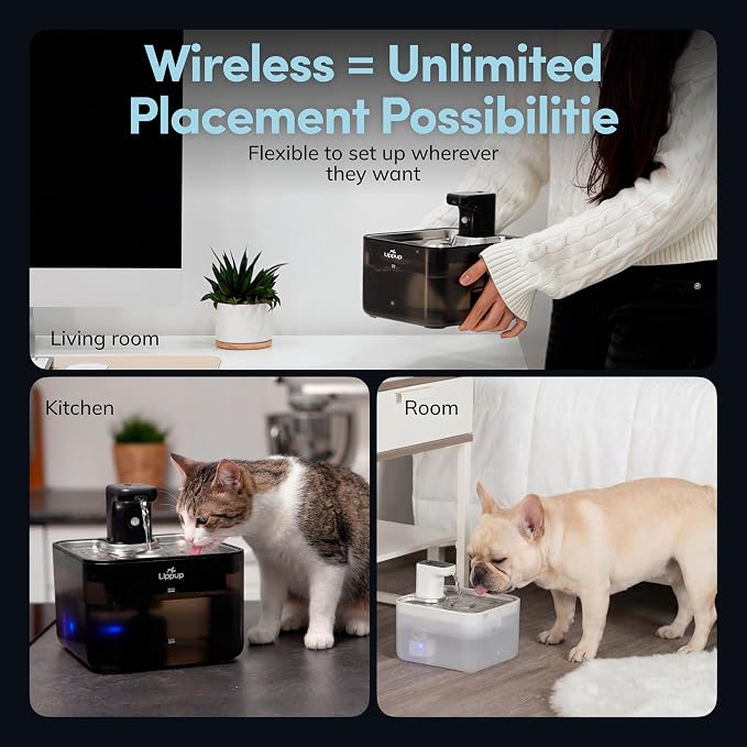 Replacement Filters for Cat Water Fountain – 8 Filters + 8 Sponges – 5-Stage Filtration System for Clean, Fresh Water – Fits LIPPUP P13 Fountain