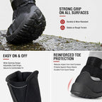 Dog Shoes for Hot Pavement, Breathable Mesh Dog Boots 4 Pack for Medium Large Dogs, Anti-Slip Paw Protectors with Reflective Straps, Easy-On Dog Booties for Summer Walking Hiking (Black, Size 8)