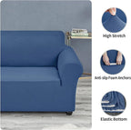 Joccun Stretch Chair Couch Cover,1-Piece Sofa Slipcover Spandex Jacquard Fabric Sofa Covers with Elastic Bottom,Washable Furniture Protector for Dogs,Cats,Kids(Armchair,Riverside)