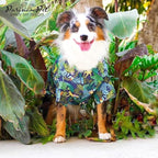 Parisian Pet Amazonia Dog Shirt - Cotton Clothes for Large Dogs - Stylish Tropical Dog Outfit - Lightweight and Soft Puppy Clothes - Trendy Tshirts for Dogs - Comfortable Summer Pet Apparel
