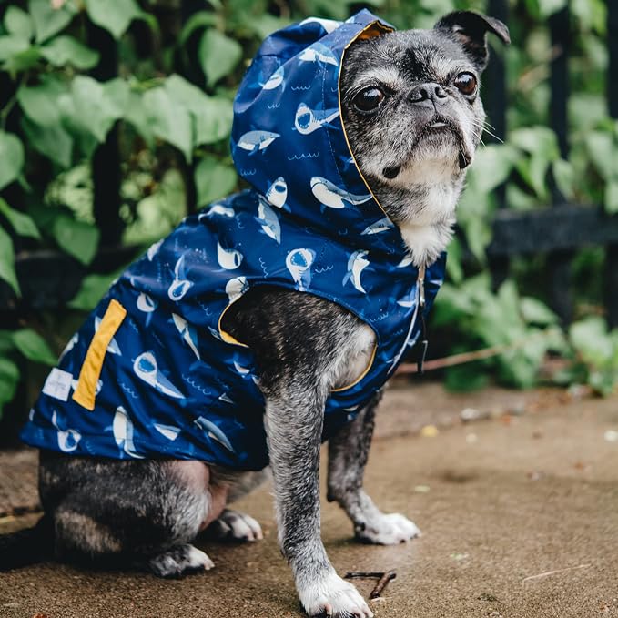 Lucy & Co. Reversible Raincoat for Dogs & Pets - Dog Raincoat - Fashionable and Comfy Water Resistant Adjustable Poncho for Canines. Multiple to fit All Types of Dog Breeds