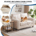 TAOCOCO Plastic Couch Covers 68" W Heavy Duty Clear 2 Seat Sofa Covers, Thick Vinyl Loveseat Couch Cover for Dog & Cat, Waterproof & Dustproof Sofa Furniture Protector for Storage and Moving