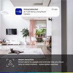 myQ Indoor Plug-in Security Camera Gen 2 – 2K Smart Wi-Fi Camera with Night Vision, Baby and Pet Monitor, Motion Detection and Alerts, 2-Way Audio & App Control