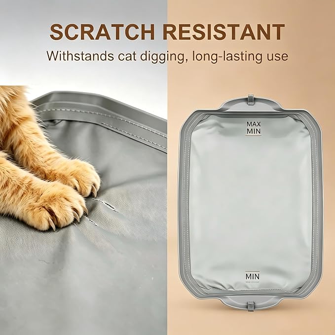 Smart Cat Litter Box Waterproof Pad, Soft Fabric Liner, for Enclose 95L Automatic Cat Litter Box,Compatible with Cumrige & Fumoi (Two Pad Set)