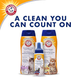 Arm & Hammer 2-in-1 Deodorizing Cat Shampoo, Lavender, 20 Fl Oz, 2-Pack | Baking soda formula reduces dander while cleaning and deodorizing the coat in one wash