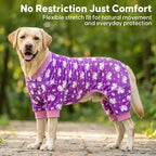 KYEESE Dog Pajamas Velvet Dog Pajamas Medium Sized Dogs Soft Dogs Clothes Pjs with Unicorn Pattern Stretchy Pet Jammies Coat Comfy Pet Onesie Costume, 2X-Large