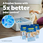 PetSafe ScoopFree Odor Control Crystal Cat Litter, Fresh Scent, 8 Lb Bag, Pack of 3