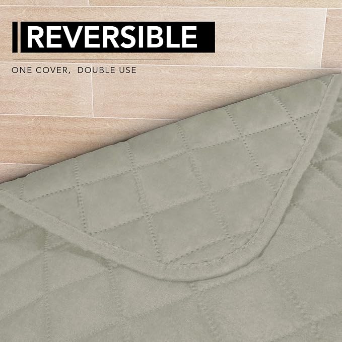 Easy-Going Sectional Couch Covers for Dogs L Shape Sofa Cover Reversible Sofa Slipcover Chaise Lounge Cover Furniture Protector Cover for Pets Dog Cat (42 x 68 inches, Beige/Beige) | Soft Sofa Slipcover For Dogs, Fits Left/Right Chaise Lounge Protector...