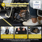 pidipiti 17x11x9.5 Soft-Sided pet Carrier,for Extra-Small Dog or Medium cat | top and 1 side Expandable,for Alaska Hawaiian Southwest Airline ,TSA Approved,with 2 pockets,zipper lock,leakproof