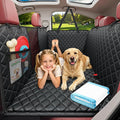 URPOWER XL Hard Bottom Dog Seat Cover for Full-Size Truck Back Seat | 400 lbs Support, 45% More Space, Waterproof, Mesh Window, Scratch Resistant, Non-Slip, Easy Care, Pee Pad Included