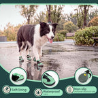 PAWsay Dog Shoes for Summer Water-Resistant Paw Protector Soft Booties | Non Slip Puppy Boots with Reflective Straps Prevent Injury Scratching Comfy Boots with Soft Thin Lining Lighten Friction