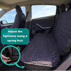 Meginc Dog Seat Covers for Tesla Model Y Back Seat Cover for Kids, Heavy Duty Bench Seat Cover with Headrest for Model Y, Non Slip Waterproof Durable Custom Fit Back Seat Covers for 2020-2025 Model y