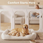 Acrylic Dog Playpen Indoor Expansion Panels, 26'' H Clear Transparent Add-On Panels with Integrated Suction Cups Base, No-Connector Panel-to-Panel Design, 2 Panels for Small Dogs, White