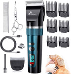 Gimars 4 in 1 Powerful 7000RPM Dog Clippers for Grooming with Replacement Blade, Professional Cordless Low Noise 55dB Pet Clippers, Dog Hair Clipper and Dog Shaver Kit for Thick Hair, Cat and Horse