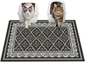 Glittme Cat Litter Mat, 33"x22" Non-Slip Washable Trapping Mat for Cats | Litter Trapping Mat With Thick PVC Coil To Catch Scatter, Soft On Paws And Waterproof Bottom To Protect Floors