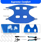 ATESON Pet Grooming Hammock for Small Dogs & Cats with Nail Clippers/Nail Trimmers/Grooming Scissors, Dog Grooming Harness for Nail Trimming, Pet Grooming Sling Helper