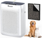 VEWIOR Air Purifiers with Washable Filter for Home Large Room Up to 3000ft² | H13 HEPA Air Cleaner with PM2.5 Display, Sleep Mode, Timer, Aromatherapy, Auto Mode for Smoke, Pet Hair, Wildfire