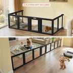 FXW Fence-to-Wall Anchors for AuraSpace Acrylic Indoor Dog Playpen | Fits AuraSpace 24"H, Connect Panels to the Wall, Expand Your Dog’s Play Area, Playpen Not Included