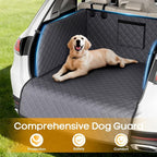 PETICON SUV Cargo Liner for Dogs, Pet Trunk Cover with Cushioned Sides | Full Coverage Non-Slip Cargo Cover with Bumper Flap Protector, Waterproof 600D Oxford, 28D High-resilience Foam, Safer Rides