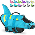 Fragralley Shark Dog Life Jacket, Adjustable Dog Life Vest with Shark Fin, Suit for Small Medium Large Dog Life Vest for Swimming and Boating
