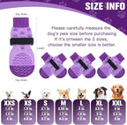 EXPAWLORER 6Pcs Anti Slip Dog Socks to Prevent Licking Paws, Dog Shoes for Hot Pavement Double Sides Dog Boots & Paw Protectors Booties for Hardwood Floors with Grippers Small Medium Large Senior Dogs