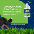 NaturVet Yard Odor Eliminator for Outdoor Dog Odors- 64 oz Refill | Yard Odor Eliminator for Dogs - Neutralize Stool & Urine Odors on Grass, Plants, Patios, Gravel, Concrete & More, Refill