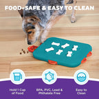 Outward Hound by Nina Ottosson Dog Casino Treat Puzzle Enrichment Toy, Level 3 Advanced, Turquoise