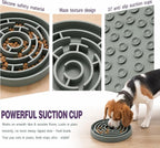 Dog Lick Mat for Anxiety Relief, Slow Feeder Bowl for Dogs & Cats, Silicone Lick Pad with Strong Suction Cups for Pet Grooming, Bath, Tooth Cleaning, Distraction and Calming, Blue
