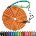 NTR Long Leash, 15 FT Dog Check Cord with 2 Swivel Hooks and Comfortable Padded Handle for Dog Leash for Small Medium and Large Dogs Walking Training Hiking Camping Playing