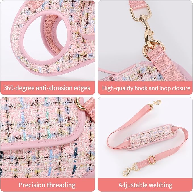 Wakytu Dog Lift Harness Dog Carrier Sling for Small Dogs & Cats,XS | stylish puppy sling carrier with handle & pocket,adjustable leash,walking & travel