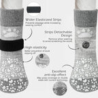 EXPAWLORER Anti Slip Dog Socks to Prevent Licking Paws, Dog Shoes for Hot Pavement, Dog Booties for Small Medium Large Senior Dogs, Traction Control Boots & Paw Protectors for Hardwood Floors