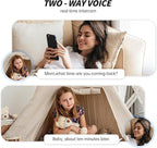 GBIUT Indoor Camera 2K HD 5G/2.4Ghz WiFi Pet Robot Camera Motion Detection and Alarm,Two-Way Talk,Color Night Vision, Nanny Cam Compatible with Alexa（Black）