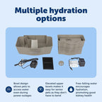 PetSafe Drinkwell Multi-Tier Pet Fountain, Cats & Dogs, Large | 100 oz Capacity, 2 Drinking Heights, Great for Senior/Arthritic Pets, Top-Rack Dishwasher Safe