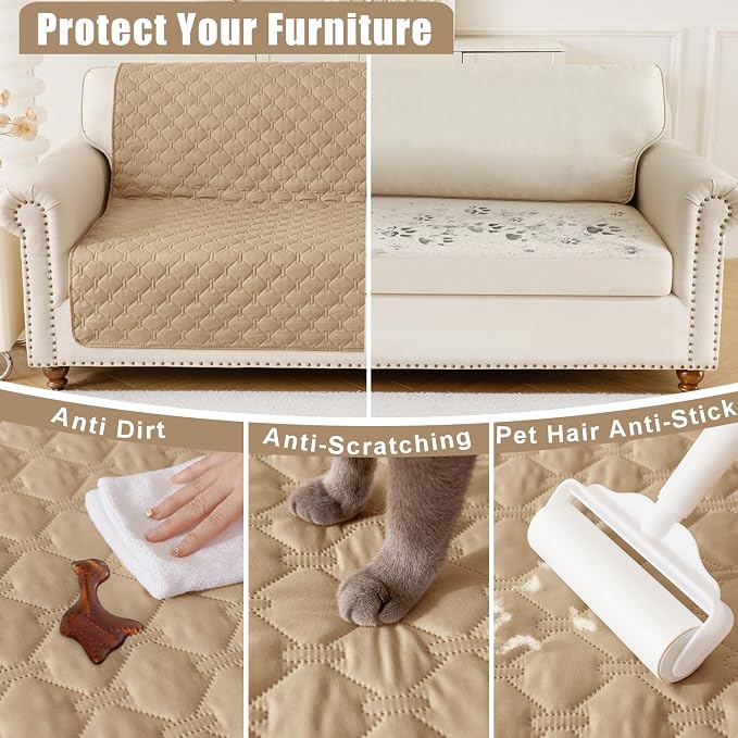Smiry Waterproof Dog Bed Cover Blanket, Reversible Pet Blanket | Soft Reversible, Washable Leakproof Cats Dogs Couch Cover for Sofa, Couch, Furniture (40x50 Inch)