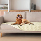 gogobunny Waterproof Blanket, Couch Covers for Dogs, Reversible Protector | 3X Stronger Leakproof, Scratch Proof Durable Furniture Protection, Stain Resistant, Washable, 30x70 Inch Dark/Light Cream