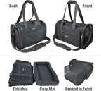 Crash-Tested Expandable Cat Carrier for Crash Protection | 2-in-1 Crash-Tested Small Dog Car Seat & Portable Pet Carrier | CPS Certified for Crash Protection & Safe Pet Travel